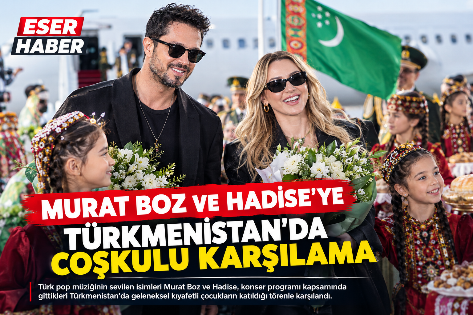 Türk pop müziğinin sevilen isimleri Murat Boz ve Hadise, konser