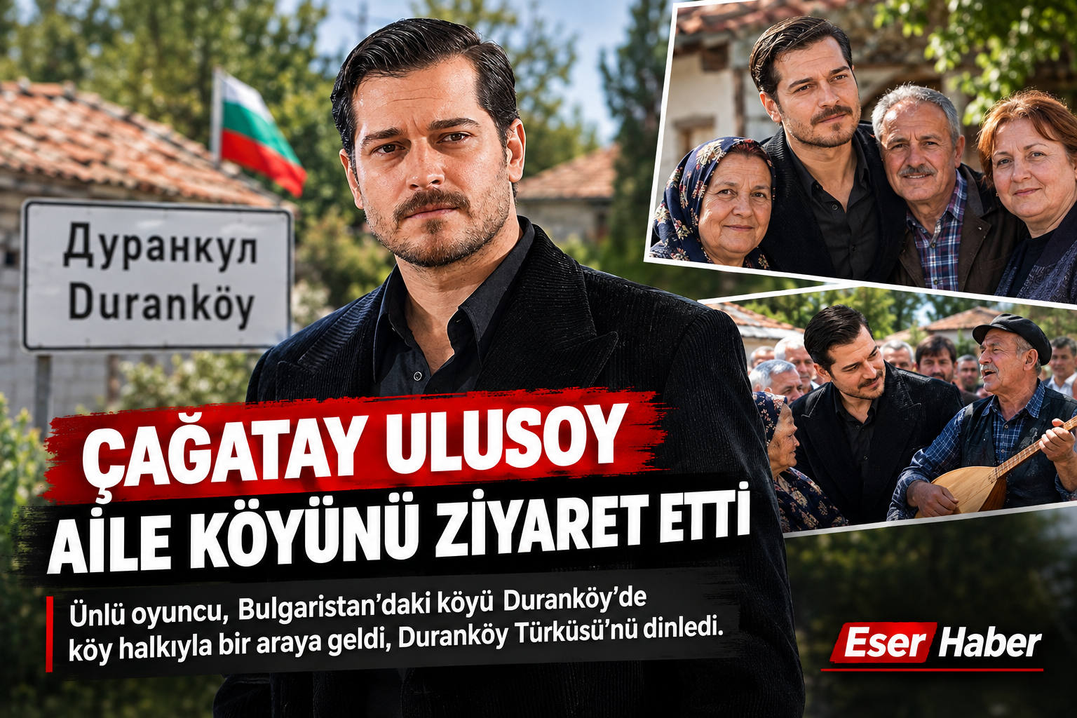 Ünlü oyuncu Çağatay Ulusoy, annesi Refiye Ulusoy ve babası Aylin