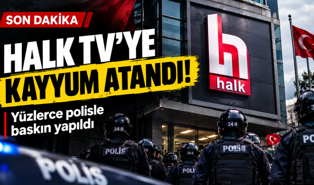 Halk TV’nin İstanbul’daki merkez binasına 14 Ekim sabahı polis operasyonu