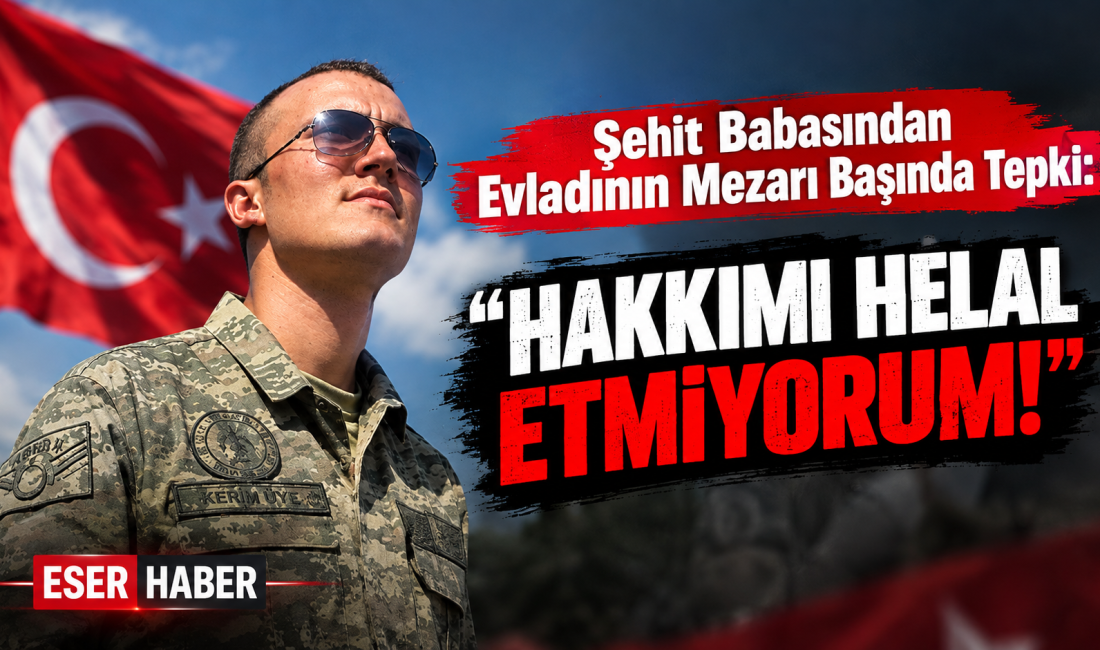 Şehit babası, kendisine verilen cezaya oğlunun mezarı başında tepki gösterdi.