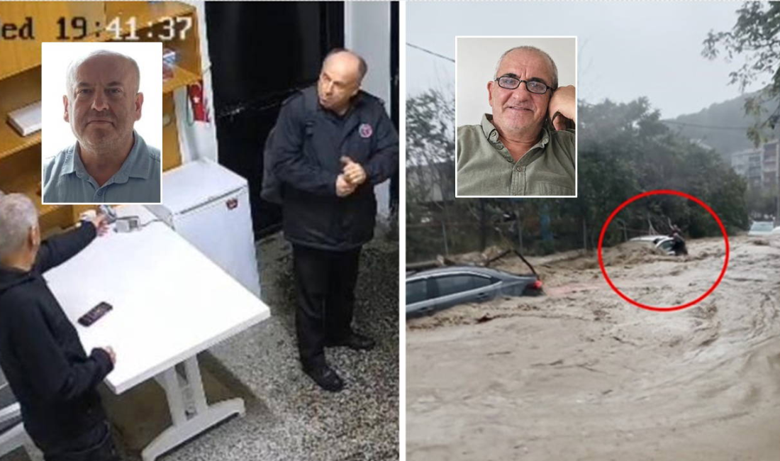 Ayazağa'daki selde kaybolan Ahmet Derin'in sel sırasında bir araca tutunmaya