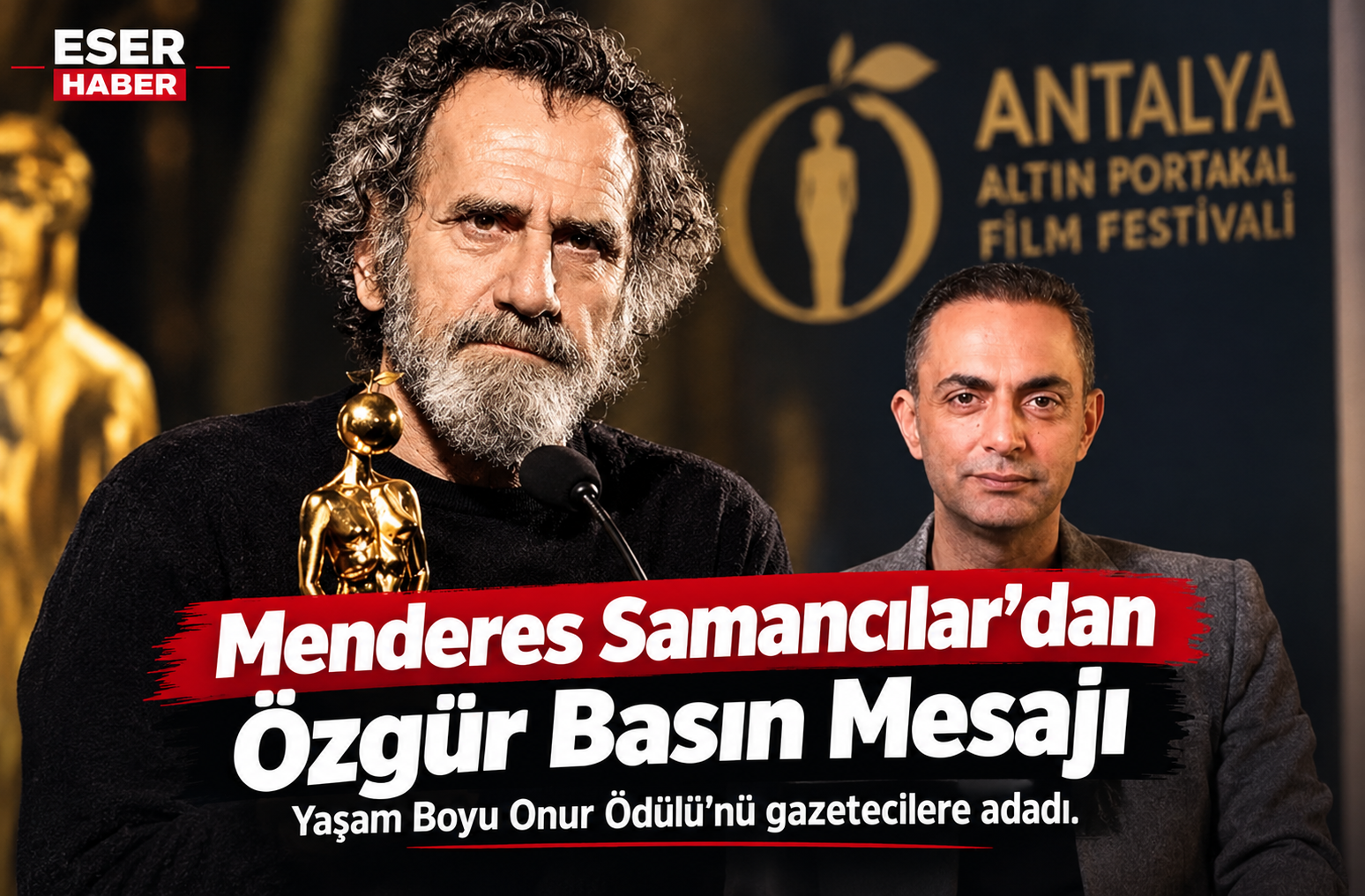 63.Antalya Altın Portakal Film Festivali’nde Yaşam Boyu Onur Ödülü alan