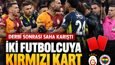 Galatasaray'ın Fenerbahçe'yi 2-1 mağlup ettiği derbinin ardından saha içinde gerginlik